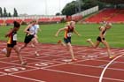 Girls under-13s 100 metres at the Gateshead Tartan Games Open.